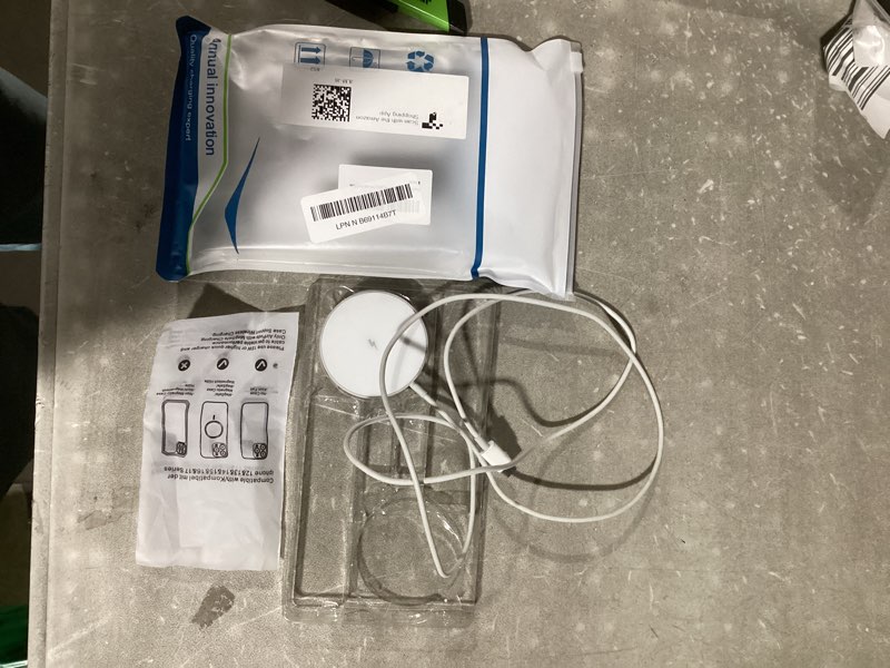 Condition photo showing As Is for MagSafe Charger 2 Pack 15W Magnetic Wireless Charger Fast Charging Pad Compatible with iPhone 17/16/15/14/13/12 Series & AirPods 4/3/2/Pro Magnetic MagSafe Charging Pad with Dual Ports
