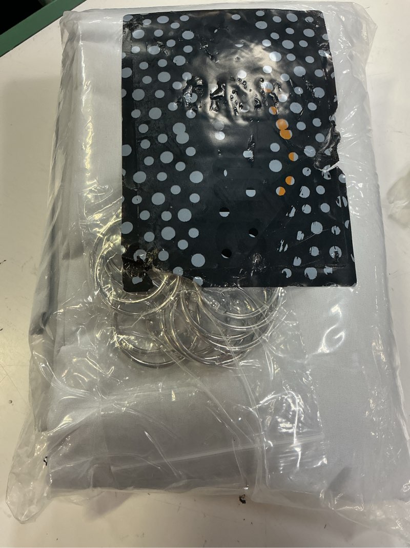 Condition photo showing Good Condition for chyhomenyc window blackout curtain liners with 18 rings, thermal insulated 100% blackout liner for 84 inch curtains, each 50wx80l, 2 liners per set with 18 pieces rings off white 50"w x 80"l (pack of 2)