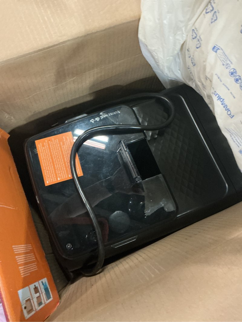 Condition photo showing As Is for philips 2200 series fully automatic espresso machine, classic milk frother, 2 coffee varieties, intuitive touch display, 100% ceramic grinder, aquaclean filter, aroma seal, black (ep2220/14) 2200 series classic milk frother