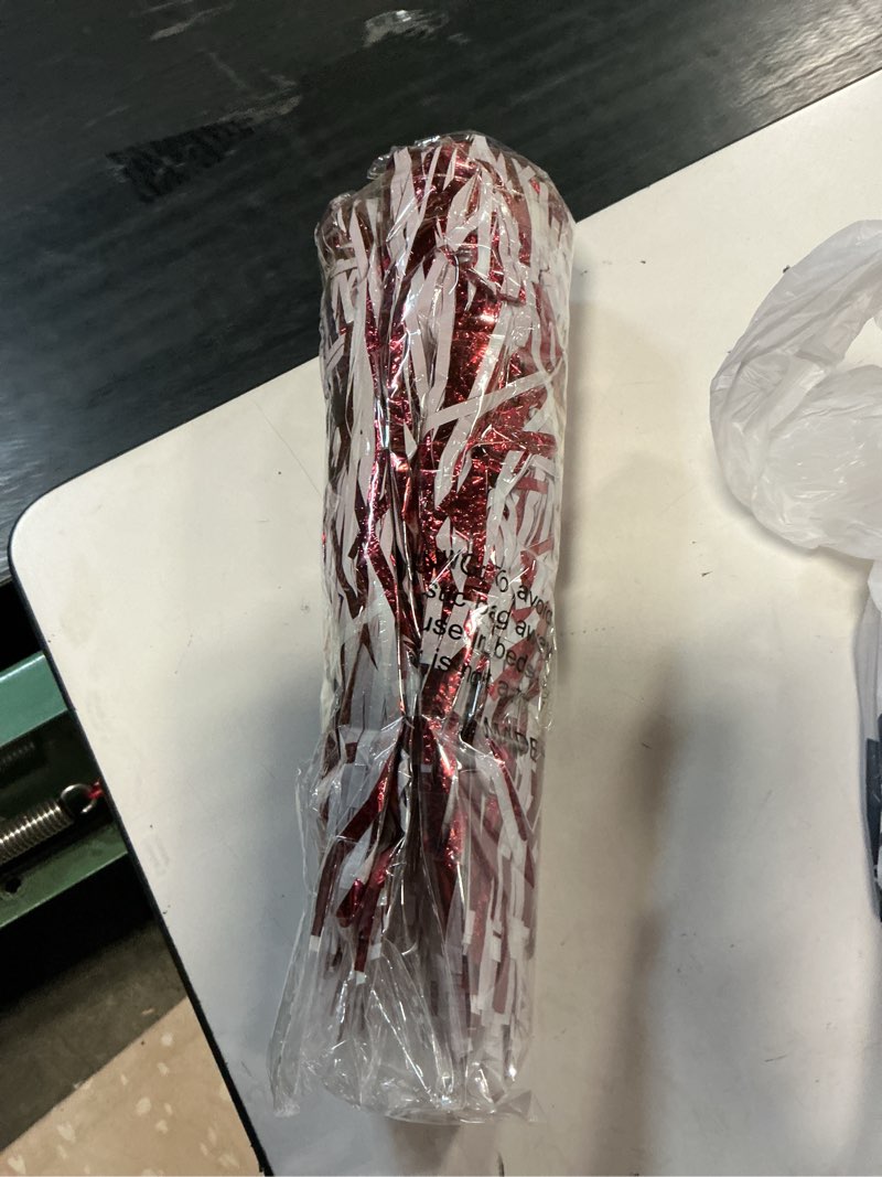 Condition photo showing Good Condition for metallic maroon and white foil textured school spirit shakers- pack of 10 | anderson's metallic pom pom, for cheerleader, football, basketball, homecoming, team party, dance performance, celebration