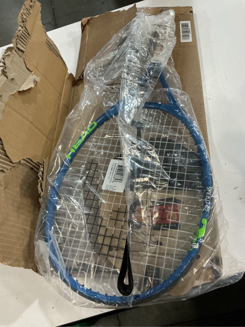 Condition photo showing As Is for head speed junior tennis racquet blue 25 inch