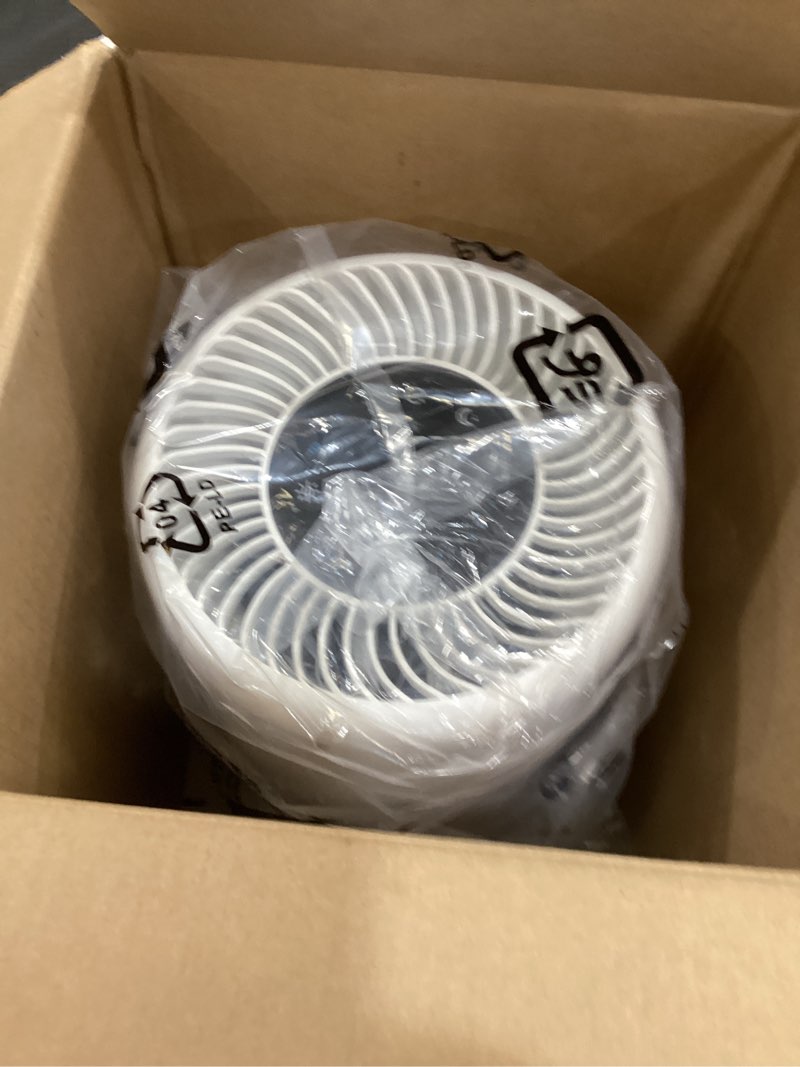 Condition photo showing As Is for levoit air purifier for home allergies pet hair in bedroom, covers up to 1073 ft² by 56w high torque motor, aham verifide, 3-in-1 filter with hepa sleep mode, remove dust smoke odor, core300-p, white