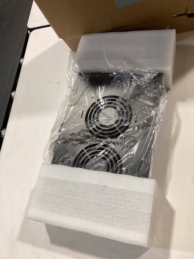 Condition photo showing Good Condition for 220 cfm crawl space vent fan with dehumidistat & thermostat, dual knobs for speed & humidity control, 3000 rpm, reduces indoor radon, humidity & odors, high-efficiency ventilation