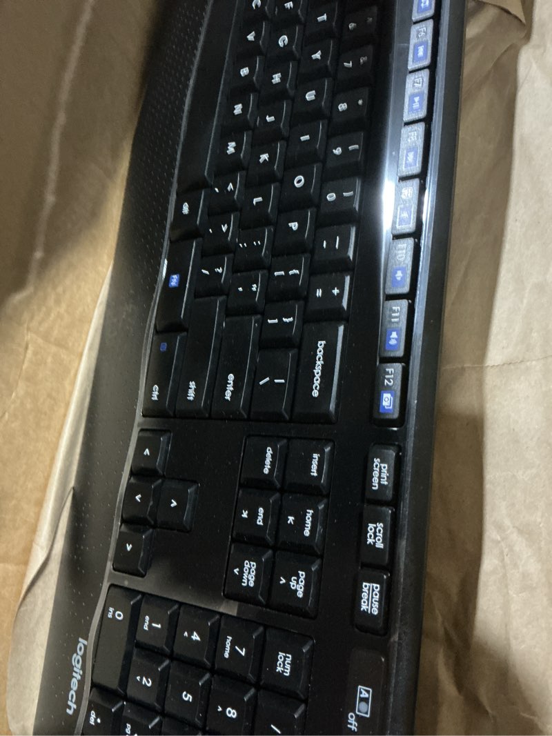 Condition photo showing Good Condition for Logitech MK345 Wireless Keyboard and Mouse Combo with Palm Rest, 2.4 GHz USB Receiver, Compatible with PC, Laptop, Black Combo 1 Pack