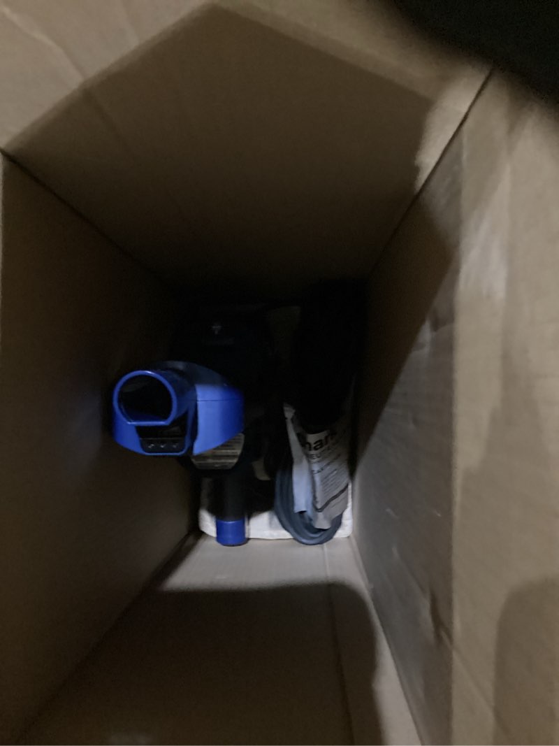 Condition photo showing As Is for Shark HZ3002 Stratos Ultralight Corded Stick Vacuum with DuoClean PowerFins HairPro, Self-Cleaning Brushroll, & Odor Neutralizer Technology, Navy Stratos w/ DuoClean & Odor Tech