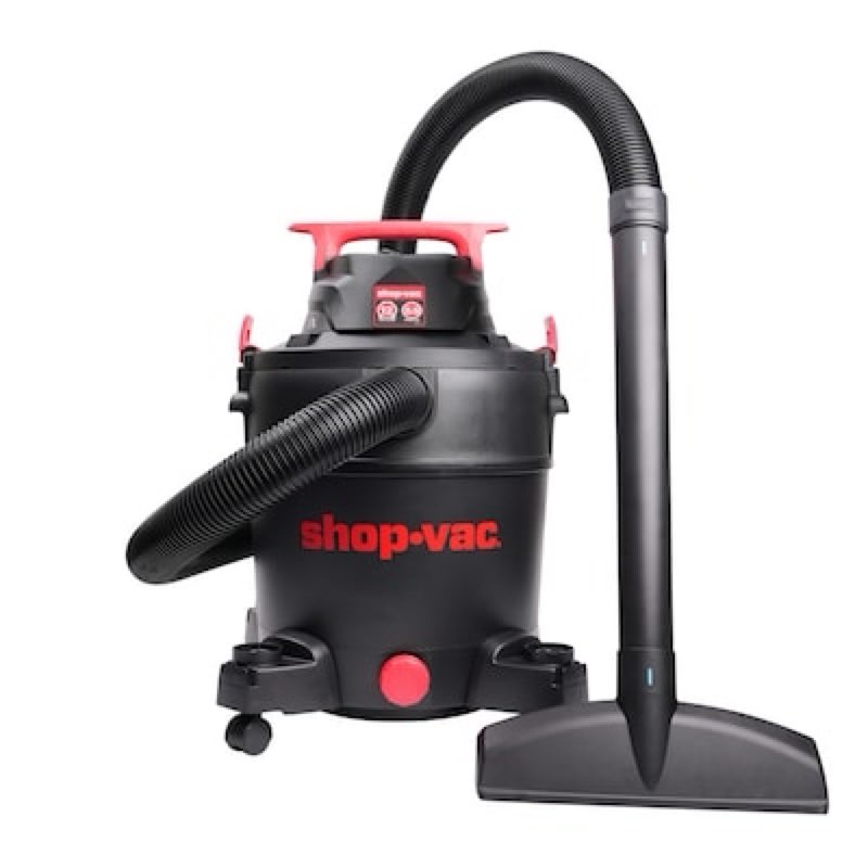 shop-vac 12-gallon 5.5 hp corded wet/dry shop vacuum with accessories included