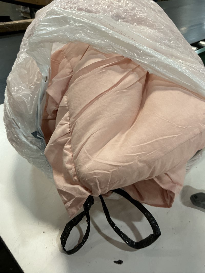 Condition photo showing As Is for serta simply 2-piece clean antimicrobial blush pink comforter set, twin xl