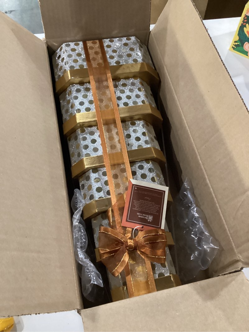 Condition photo showing New/Like New for Broadway Basketeers Thank You Gift Tower – Gourmet Chocolate Cookies & Sweets Snack Tower – Thank You Gift Box for Clients, Teachers, Friends & Colleagues, Holiday, Thanksgiving – Kosher Snack Set