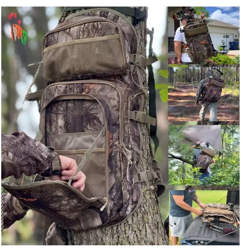 Camo Bow Hunting Backpack for Men?Saddl