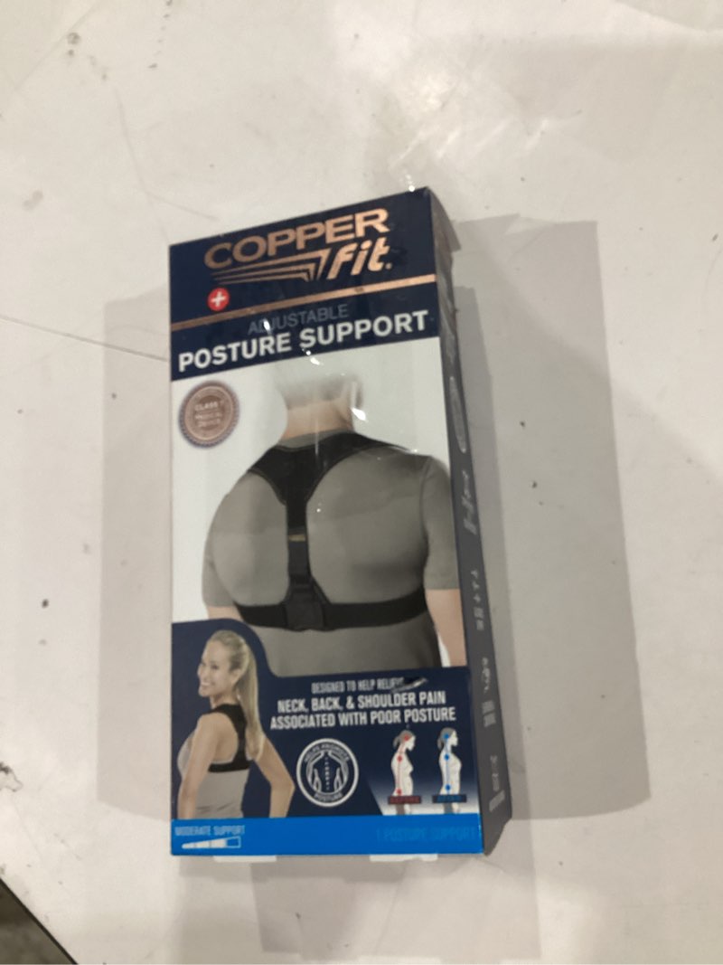 Condition photo showing Good Condition for copper fit® health plus posture corrector brace, reduce neck, back and shoulder pain, black