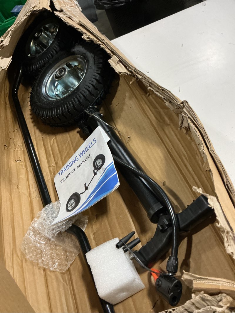 Condition photo showing Good Condition for dirt bike training wheels for crf50, pw50 & mx125 | compatible with honda crf50, yamaha pw50/ttr50, razor mx125/mx350/mx400 | universal fit 50cc 49cc kids dirt bikes | easy install & 10-year warranty training wheels with pump