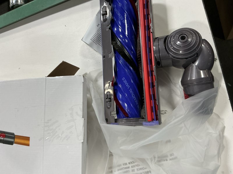 Condition photo showing As Is for drrobor upgraded v12 v9 anti-tangle motorbar replacement brush head compatible with dyson v9 motorba