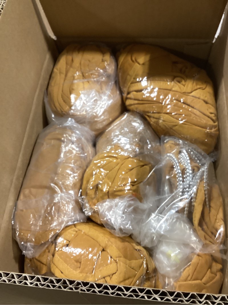 Condition photo showing New/Like New for 100 PCS Spandex Chair Sashes Bands Stretch Chair Ties Bows with Buckle Slider for Wedding Party Banquet Decoration?Yellow? Yellow 100