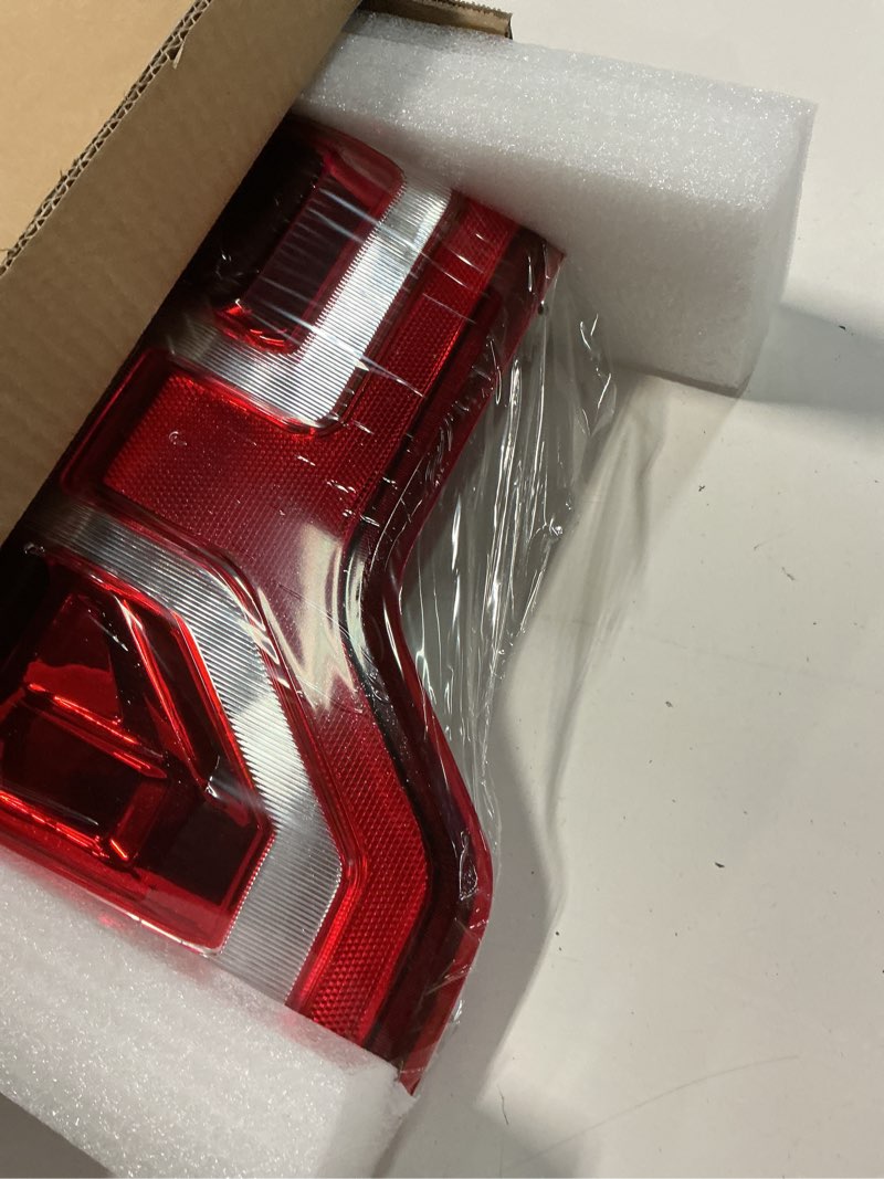 Condition photo showing New/Like New for boine f150 tail light compatible with 2018 2019 2020 ford f150 f-150 left driver side rear light brake lamp - bulb and harness included replace jl3z13405h