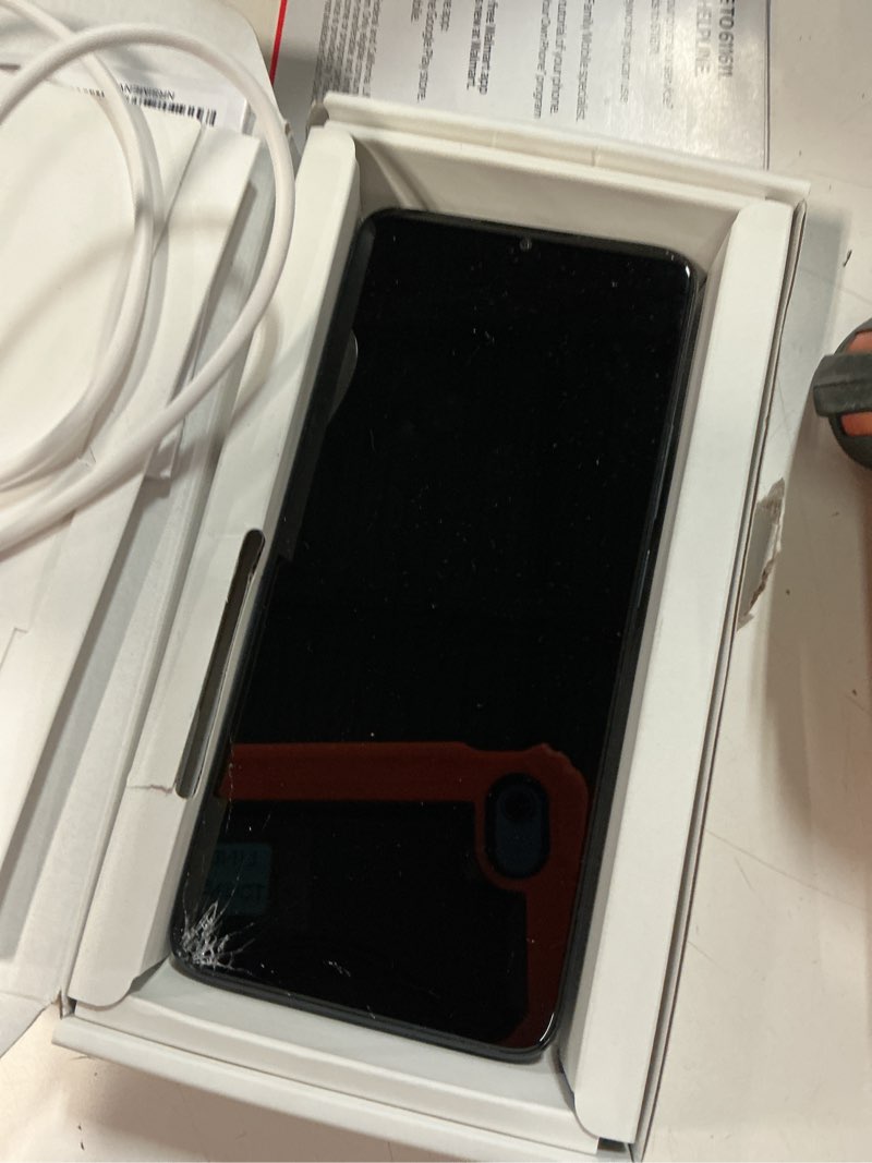 Condition photo showing As Is for @ boost mobile tcl k33 5g, 64gb, black prepaid smart phone, locked to boost.   *** working condition verified. no network or connectivity tests were performed.bidder be advised ***