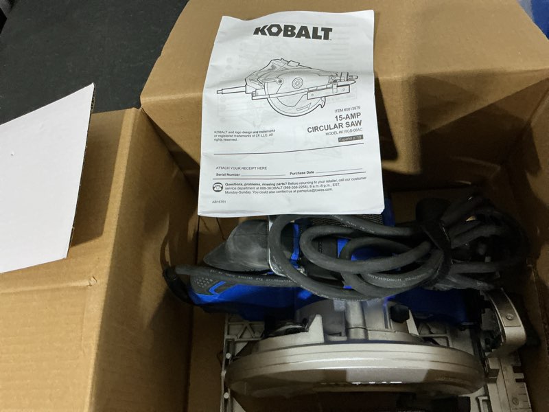 Condition photo showing Good Condition for kobalt 15-amp 7-1/4-in corded circular saw