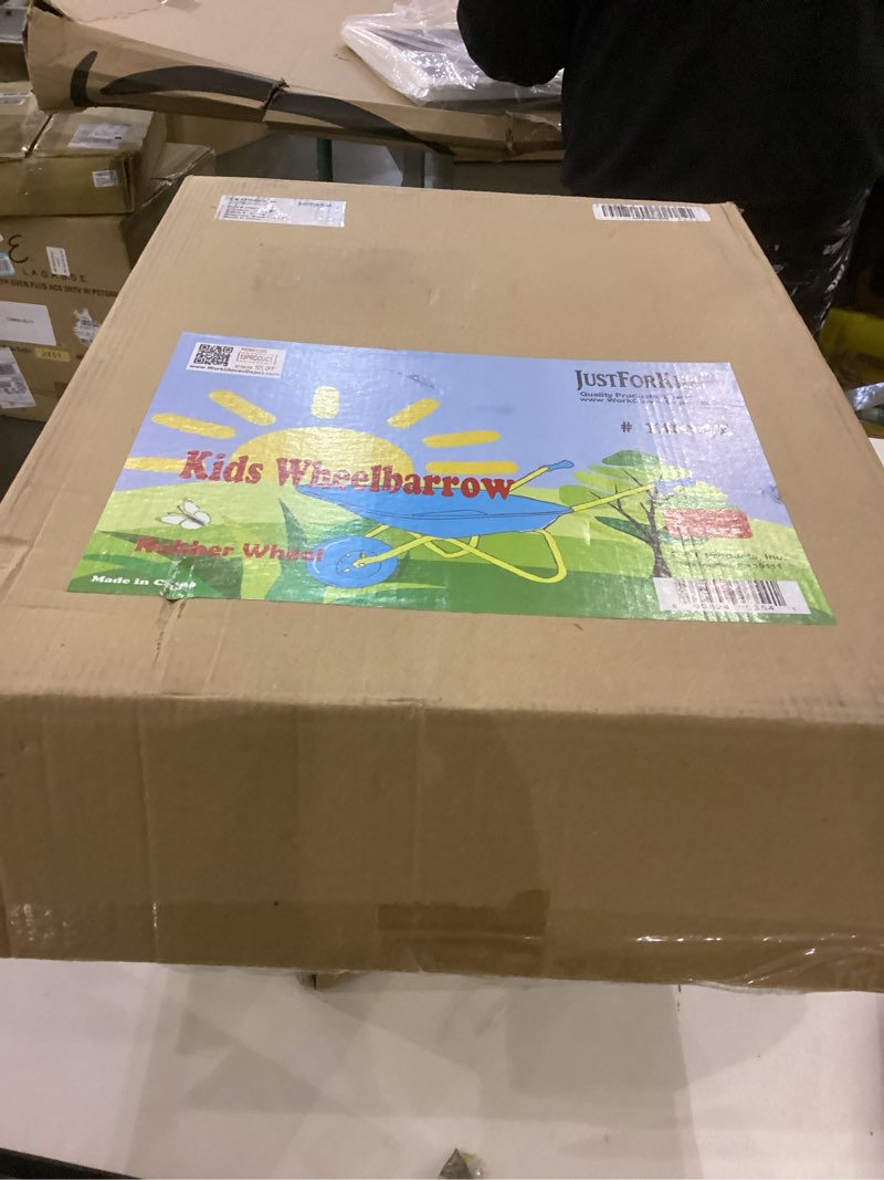 Condition photo showing New/Like New for G & F Wheelbarrow 10041 JustForKids  Garden Fun  Age Group 3+ Years Old Kids  Real Metal