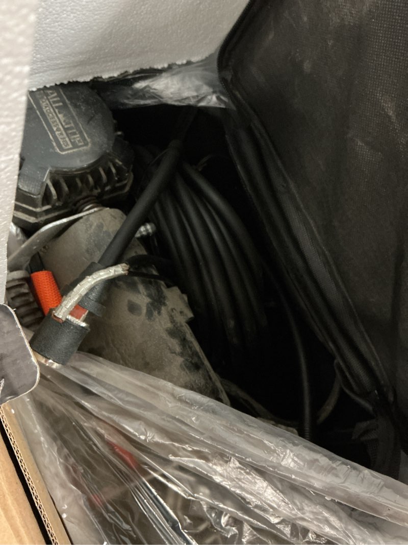Condition photo showing As Is for all-top dual cylinder air compressor with digital pressure gauge tire inflator kit, 12v portable inflator 12.35ft³/min, offroad air pump for truck tires, heavy duty max 150 psi for 4x4 vehicle & rv 350 l/min, with digital inflator