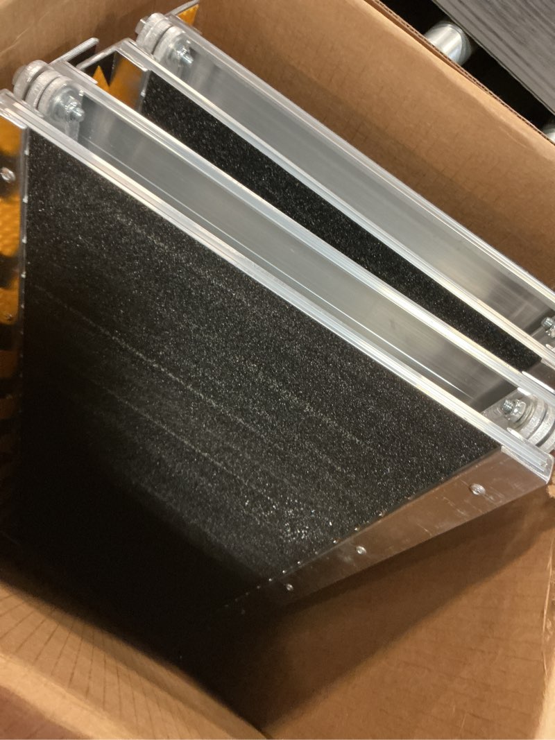 Condition photo showing As Is for 6FT Wheelchair Ramp, Anti-Slip Aluminum Folding Portable Handicap Threshold Entry Ramp for Home, Doorways Steps, Scooter, Stairs, 600LBs Capacity 1 Count (Pack of 1)