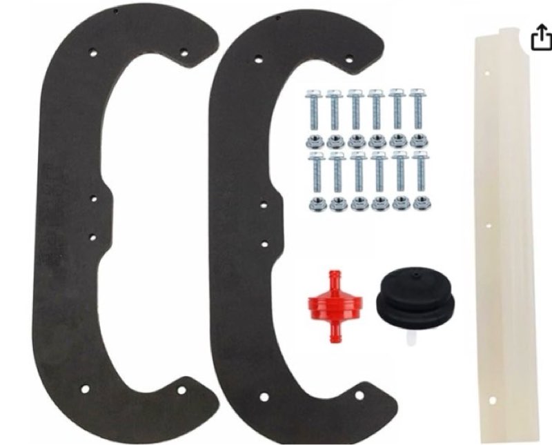 for Toro 84-1980 KIT CCR Powerlite Snowthrower Paddles(84-1980x2), Scraper(75-8780)