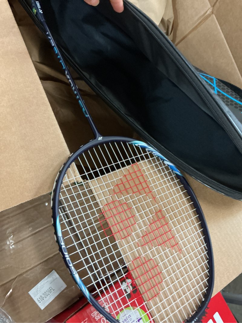 Condition photo showing As Is for yonexyonex astrox smash badminton racket, black/red | yonexyonex, astrox smash, badminton racket, black/red one size dark navy