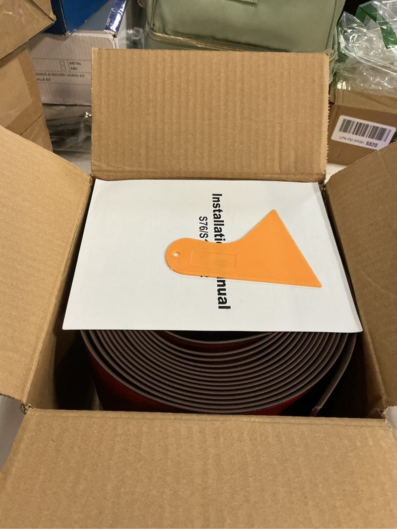 Condition photo showing Good Condition for COUKIU Flexible Baseboard Molding Trim, 6 Inch x 20 Feet Self-Adhesive Vinyl Wall Base Cove Base, Peel and Stick Rubber Wall Base Moulding Trim(S152, Brown) 6in x 20ft Brown