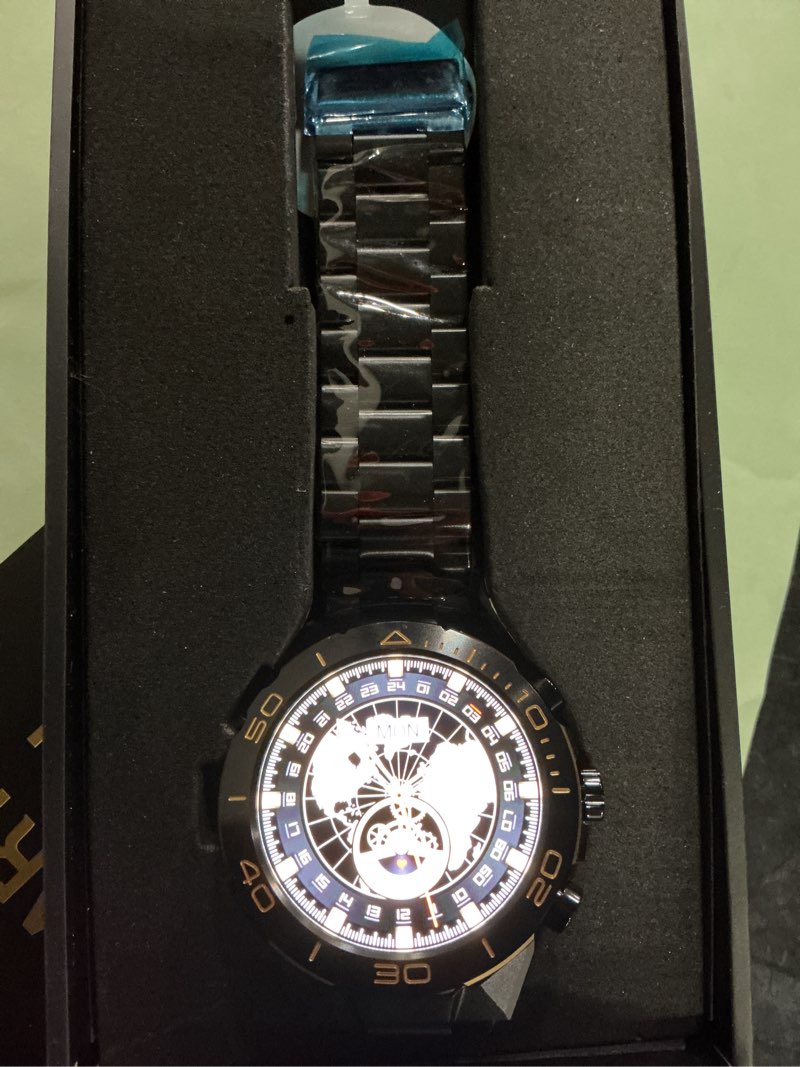 Condition photo showing Good Condition for smart watch for men answer/make call for android iphone, 1.43" amoled hd screen mens luxury watch, 400mah heavy duty smartwatch heart rate blood oxygen blood pressure sleep monitor pedometer, 2 straps black