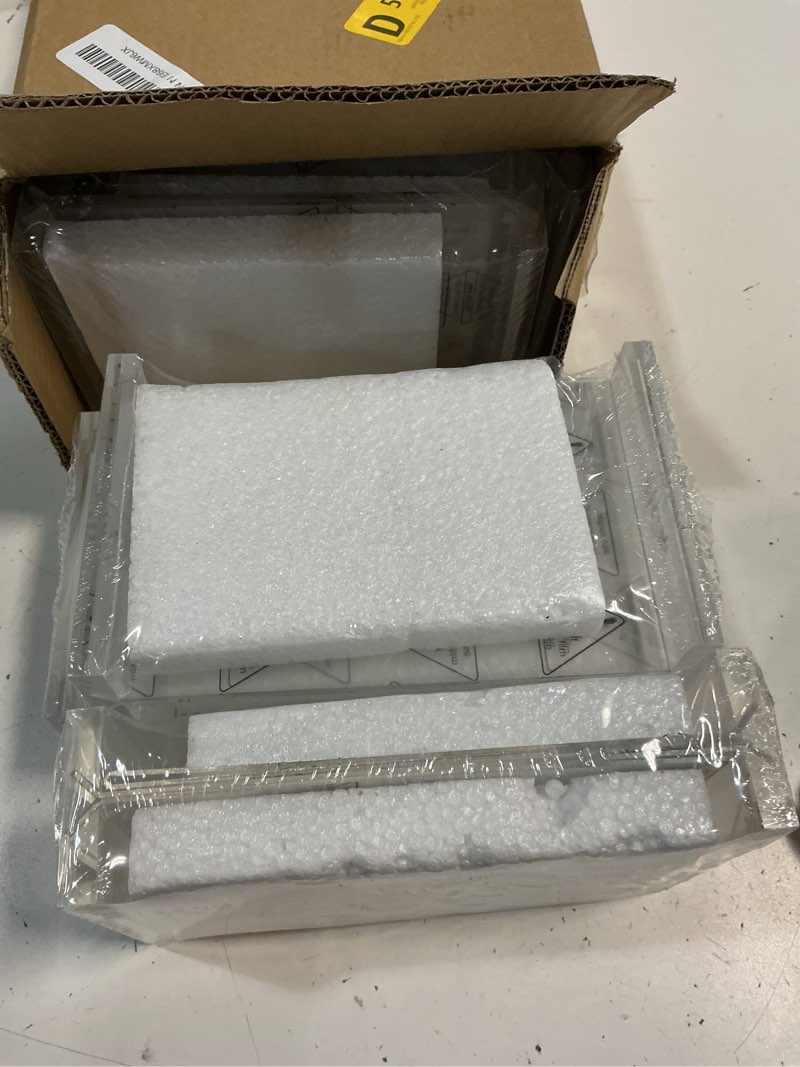 Condition photo showing New/Like New for acrylic sign holder 4x6, 20 pack clear table vertical double sided table menu display, plastic desktop picture frames stand acrylic paper holder tabletop sign holder for wedding office show fair