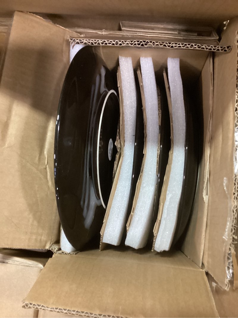 Condition photo showing Good Condition for LERATIO Ceramic Dinnerware Sets for 8,Stoneware Plates and Bowls Sets,Handmade Reactive Glaze Dishes Set,Chip Resistant and Scratch Resistant | Oven&Dishwasher & Microwave Safe-Gray White (24PCS) Service for 8-24pcs Dreamy Moonlight-Gray White