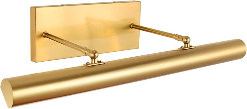 bels picture lights for wall hardwired, 47 inch gold wall lights for pictures,1-light 2700k,non-dimmable, 270° adjustable swing arm, hardwired wall light for artwork poster portrait library display light  47x25x12