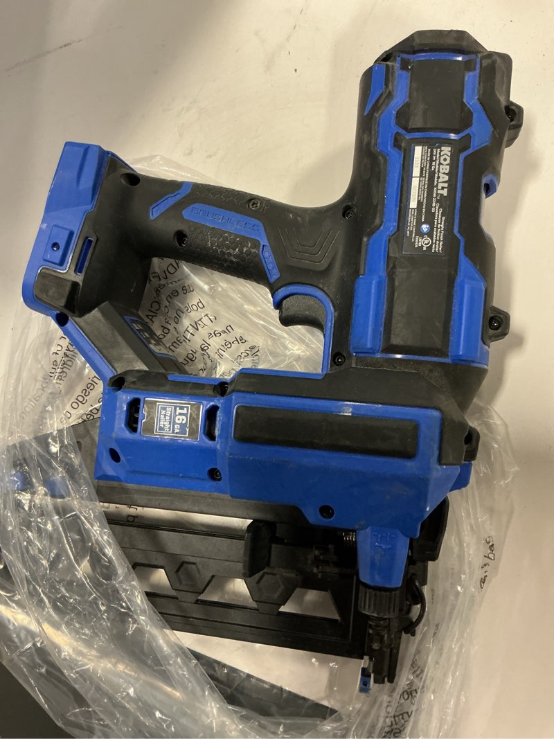 Condition photo showing As Is for today Kobalt XTR 3-1/2-in 21 -Degree Cordless Clip head/Roundhead Framing Nailer