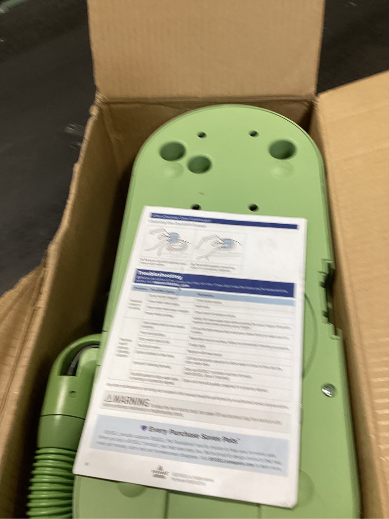 Condition photo showing New/Like New for bissell little green pet deluxe portable carpet cleaner and car/auto detailer, 3353, gray/blue little green deluxe