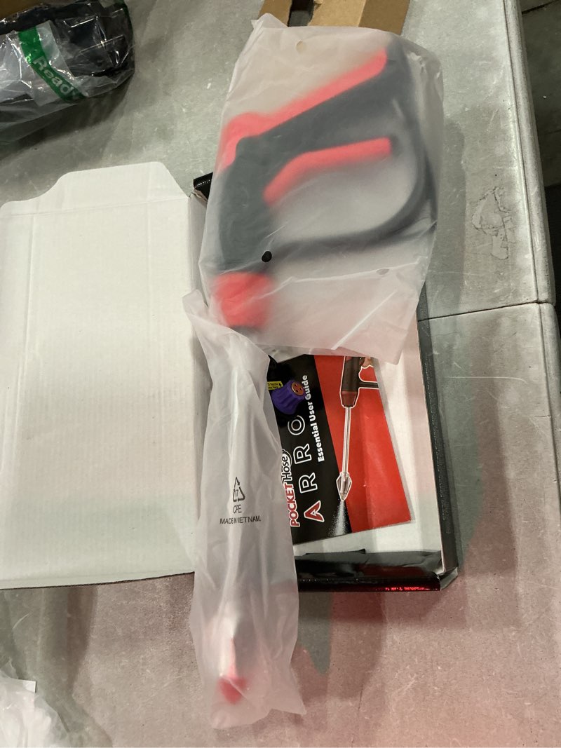 Condition photo showing Good Condition for pocket hose arrow customizable spray nozzle, as seen on tv | flow force tech, 4 precision tips, jet stream to gentle watering, rust-resistant, non-slip grip, ideal for car wash