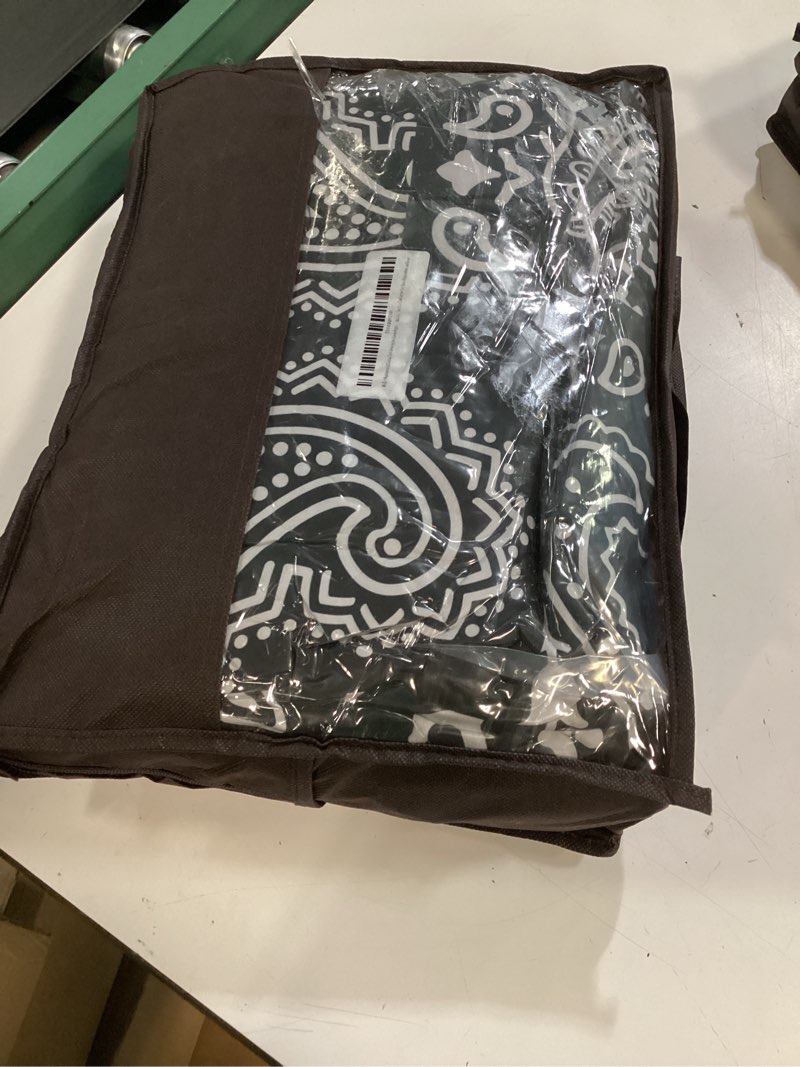 Condition photo showing New/Like New for raphus cucullatus goth bedding set twin hippie quilt?western bedding sets twin aztec boho quilt?gothic comforter set boho hippie bedroom decor bz250628 5 twin