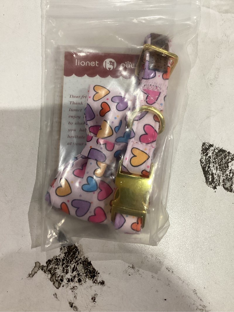 Condition photo showing New/Like New for DIFFERENT DESIGN Lionet Paws Dog Collar with Bowtie, Summer Bowtie Collar for Dog,Adjustable Comfortable Dog Collar Gift for Puppy Small Medium Large Dog X-Small (Pack of 1) Anchor