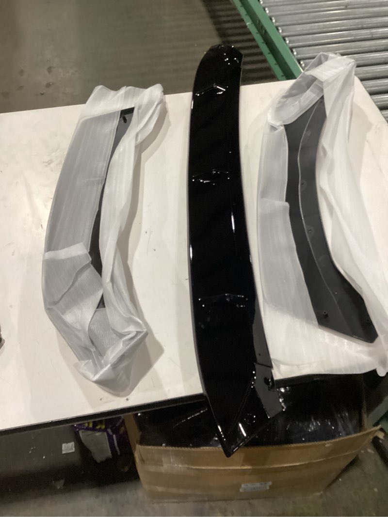 Condition photo showing As Is for Front Bumper Lip Fit for Kia K5 GT-Line 2020-2025,3 PCS Front Bumper Lip Body Kit Spoiler Compatible with 2020-2025 Kia K5 GT Line Front Splitter, Gloss Black