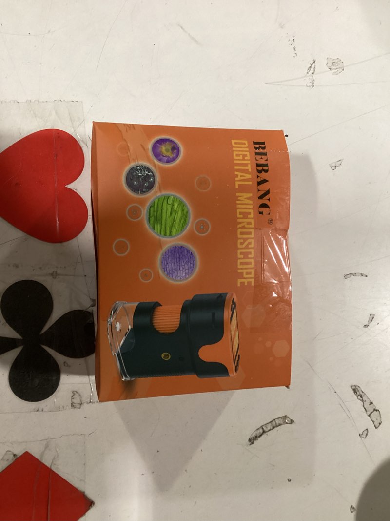 Condition photo showing Good Condition for 1000X Handheld Microscope for Kids 4K 2.0" Screen Rechargeable Mini Pocket Digital Microscopes w/Sli