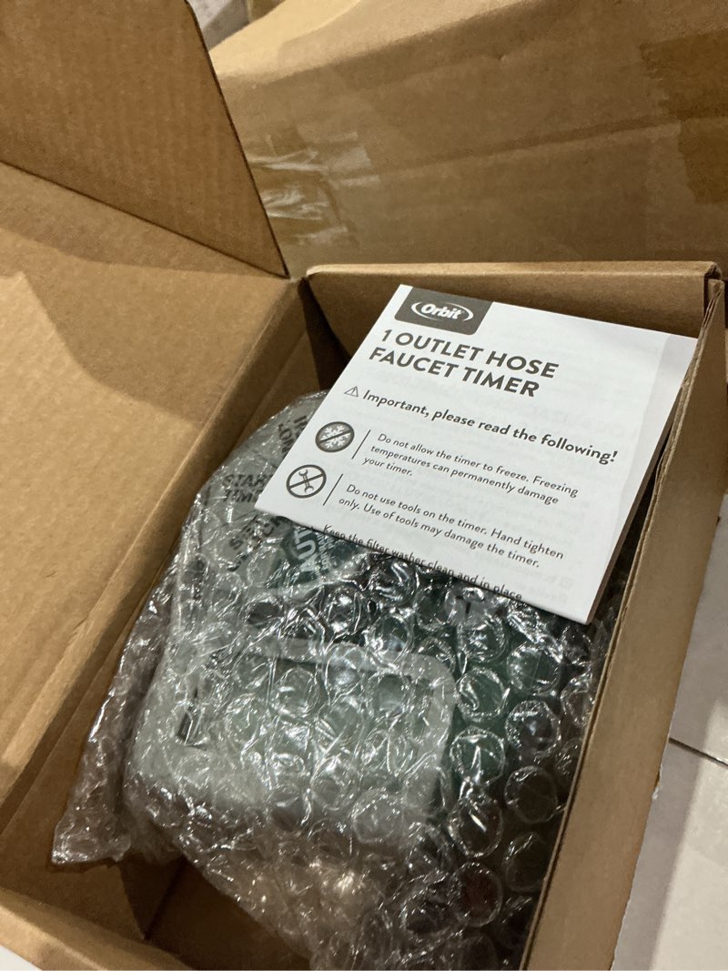 Condition photo showing Good Condition for orbit programmable digital hose watering timer - 1 outlet - battery powered - with lcd screen - built-in rain delay - water-resistant - 62061