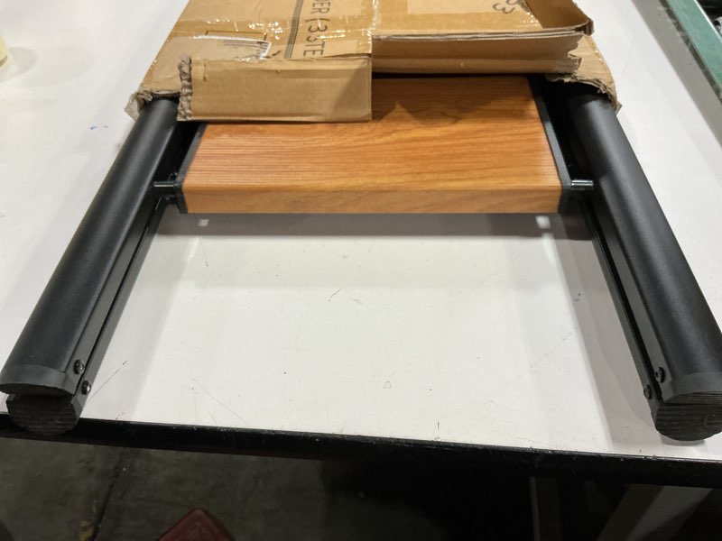 Condition photo showing Good Condition for 3 Step Ladder, Anti-Slip and Lightweight Foldable Step Ladder for Adults & Kids to Use in Kitchen,Closet and Library,300lbs(Black+Woodgrain) Black+woodgrain 3 Step without Handrail