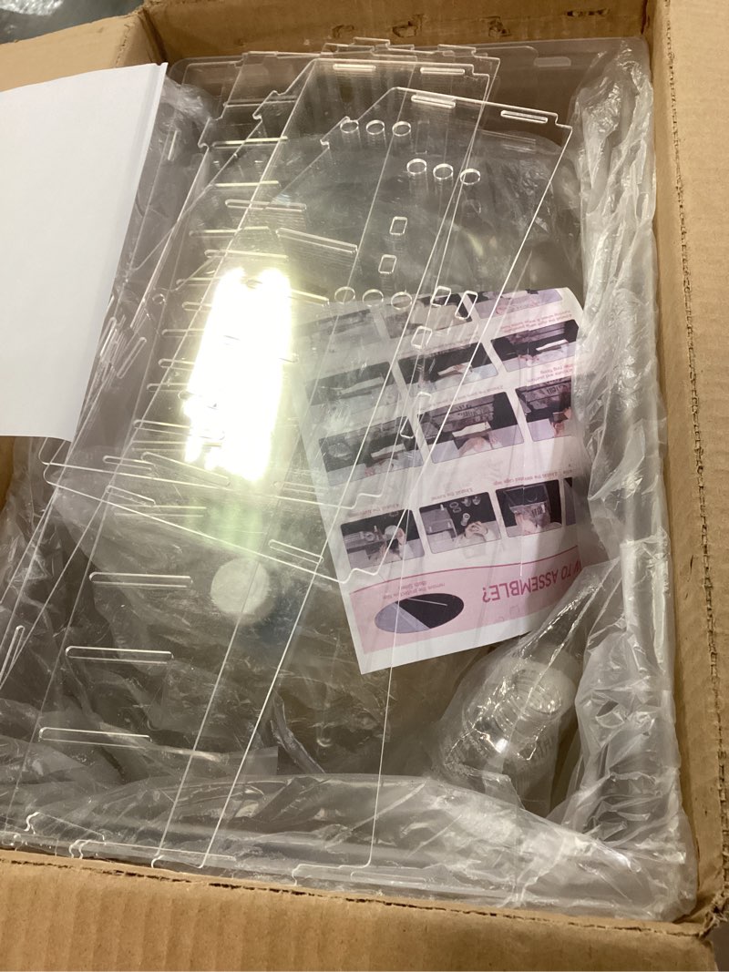 Condition photo showing Good Condition for hamster cage 8 in 1 with all accessories, acrylic hamster cages with full transparent viewing, excellent ventilation, castle habitat, dwarf hamster cage suitable for gerbil, mice, other small animals bungalows