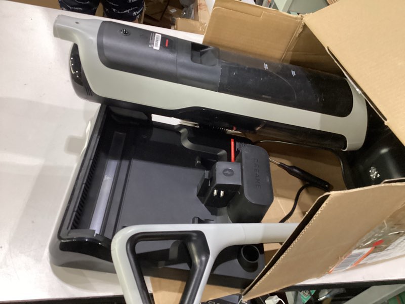 Condition photo showing As Is for dreame h14 cordless vacuum mop, 180° lie-flat wet dry vacuum cleaner, 140°f brush washing, fast hot air drying in 5mins, smart hard floor cleaner machine with powerful suction, great for sticky messes, incomplete, not tested