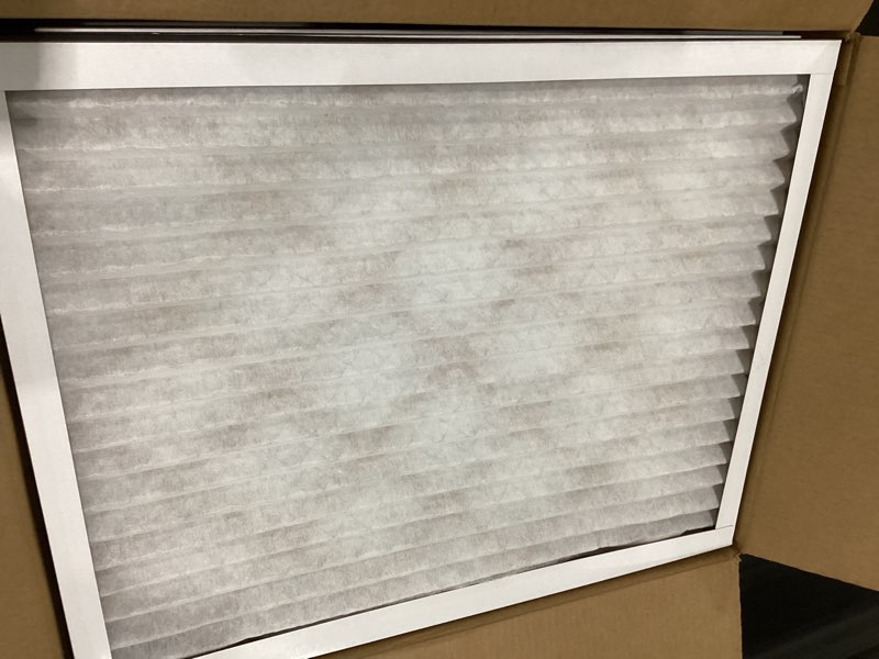 Condition photo showing Good Condition for amazon basics 20x25x1 air filter 6-pack, merv 8 ac furnace filters, removes dust, electrostatic, allergy control (actual size: 19.75" x 24.75" x 0.75") 20x25x1 merv 8