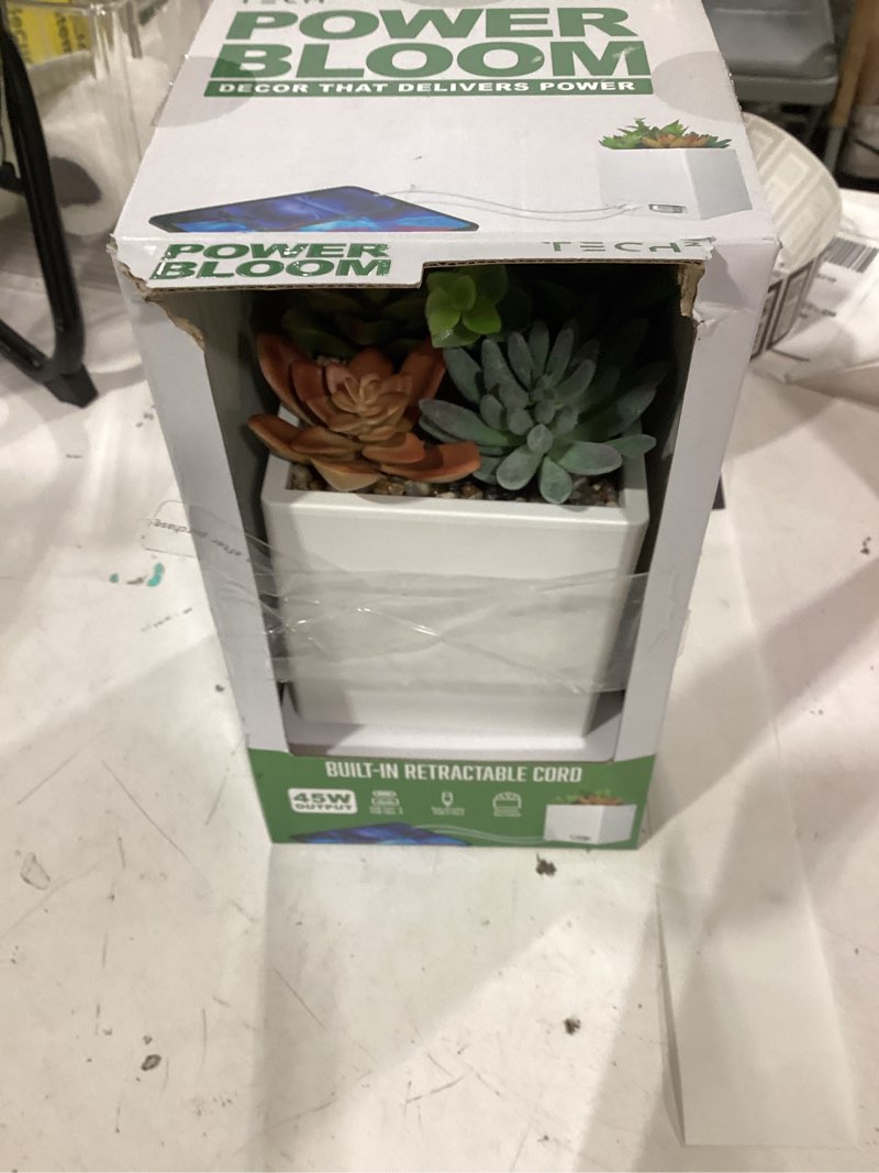 Condition photo showing Good Condition for tec-h2 power bloom charging decorative plant with built-in retractable usb-c cable
