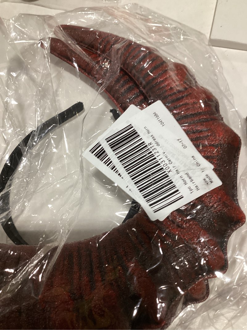 Lurrose Demon Horn Headband Devil Headband Devil Horn Hair Hoop Carnival Headdress Prop Devil Cospla