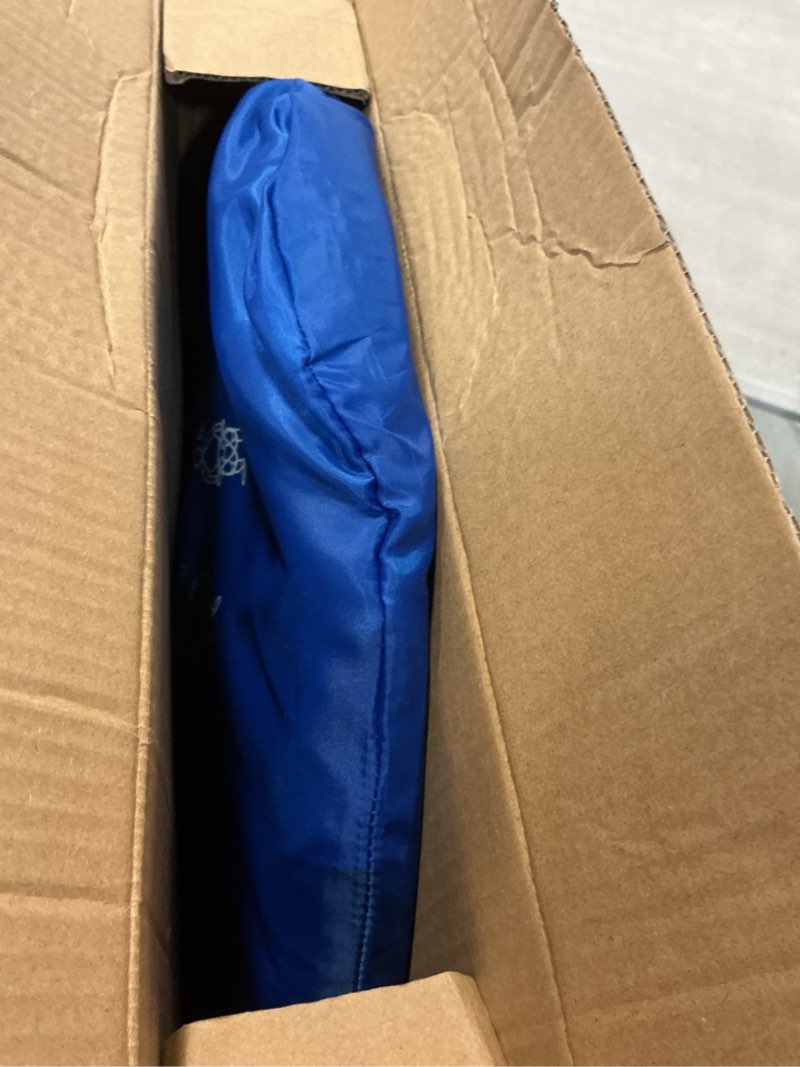 Condition photo showing As Is for Poray Soccer Goal for Kid Easy-up Set of Two Portable Soccer Net 210D Oxford with 8 Field Marker Cones Extra Stakes Fun for Backyard and Soccer Training Blue 2.4FT