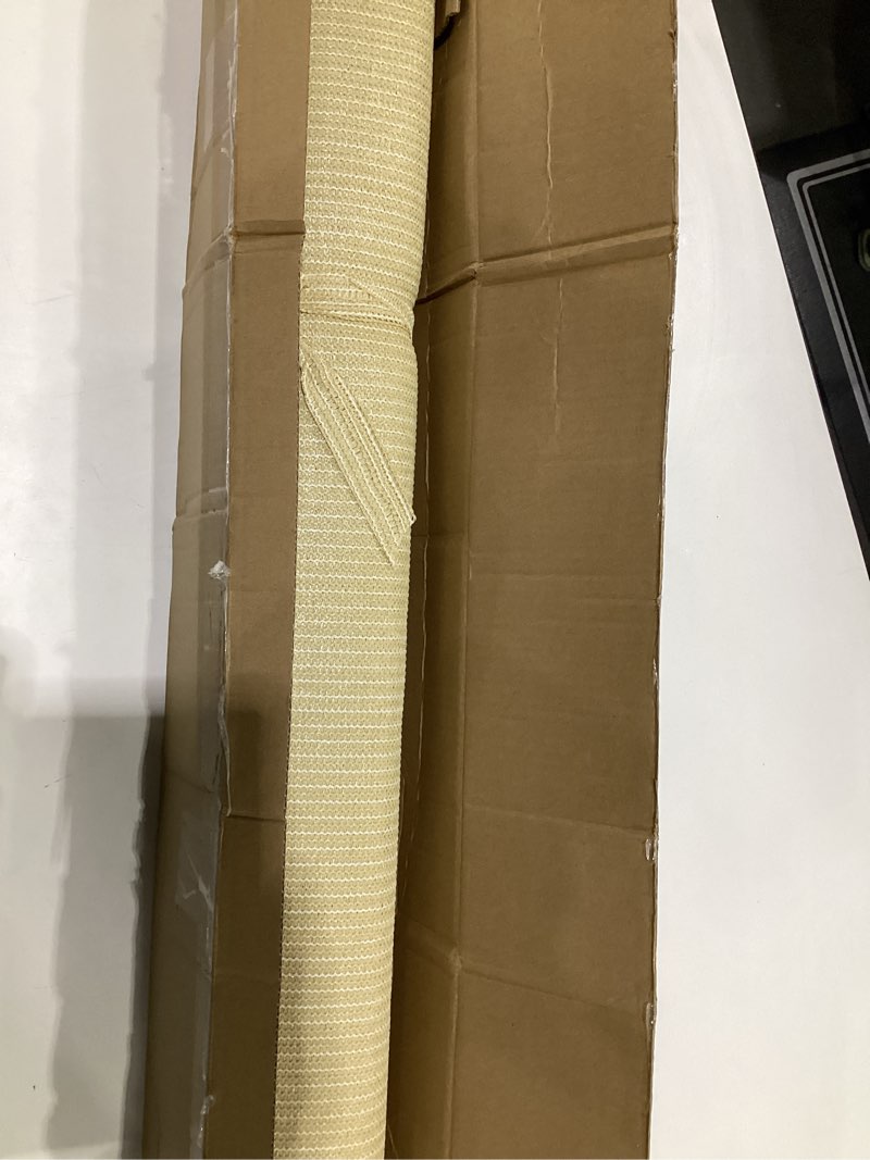 Condition photo showing As Is for ECOOPTS 4'x12' Retractable Wave Sun Shade Canopy Pergola Cover Shade Sail Awning for Patio Porch Garden Yard Deck Outdoor (Beige) 4'x12' Standard Size Beige