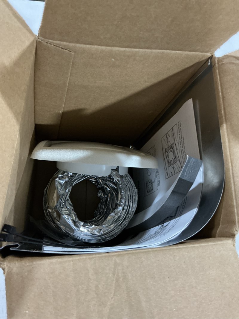 Condition photo showing As Is for broan polypropylene wall vent kit
