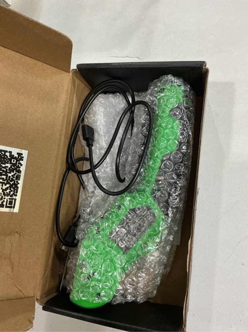Condition photo showing Good Condition for cardboard cutter, rechargeable cordless electric scissors, 4v upgrade motor electric box cutter with 2 blades, safety lock & led light, powerful cutting for cardboard box, plastic, leather green