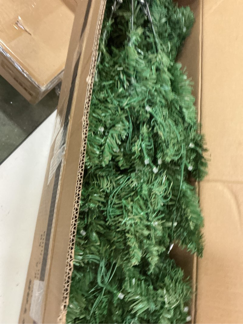 Condition photo showing Good Condition for HOLLO STAR 6 ft Prelit Christmas Tree with 247 LED Lights, App Control, Artificial Pencil Christmas Tree with Multi-Color RGBW Lights, 715 Branch Tips, Skinny Xmas Tree, Metal Base, for Home, Party 6ft