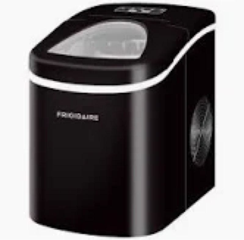 frigidaire countertop compact ice maker with 26-lb capacity production per day - black